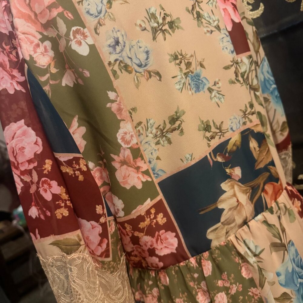 Sachin + Babi Moyer Floral Patchwork Mini Dress - Picture 5 of 16